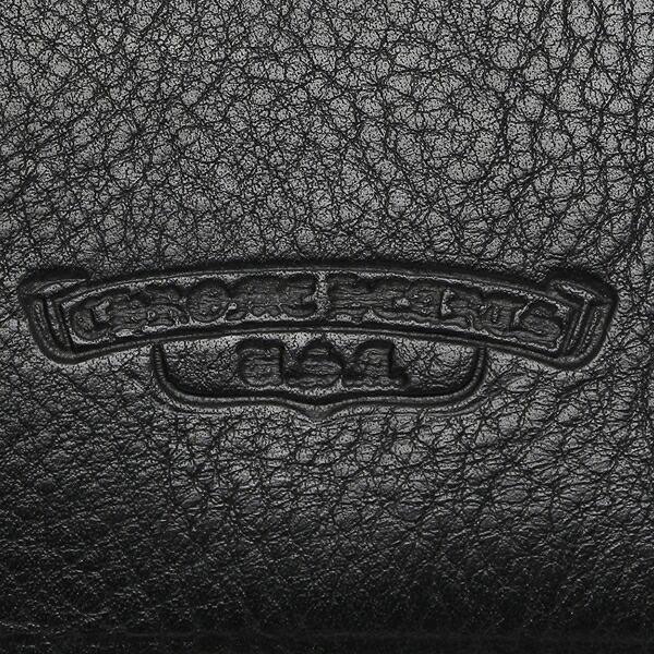 【4時間限定ポイント10倍】【返品OK】クロムハーツ折財布メンズCHROMEHEARTS116472BLACKブラック