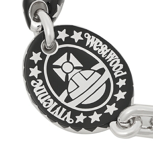 楽天市場 4時間限定ポイント10倍 返品ok ヴィヴィアンウエストウッド ブレスレット アクセサリー メンズ Man Lazarus Bracelet Vivienne Westwood W104 シルバー ブラック ブランドショップ Axes