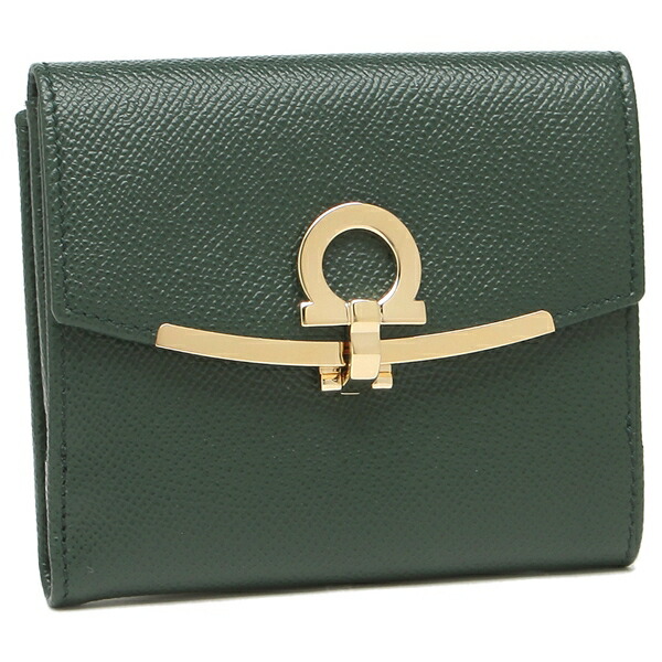気質アップ 返品ok サルヴァトーレフェラガモ 二つ折り財布 ガンチーノクリップ グリーン レディース Salvatore Ferragamo 22c877 代引不可 Bolshakova Interiors Com