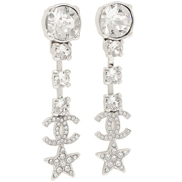 CCマーク スター マルチストーン ピアス