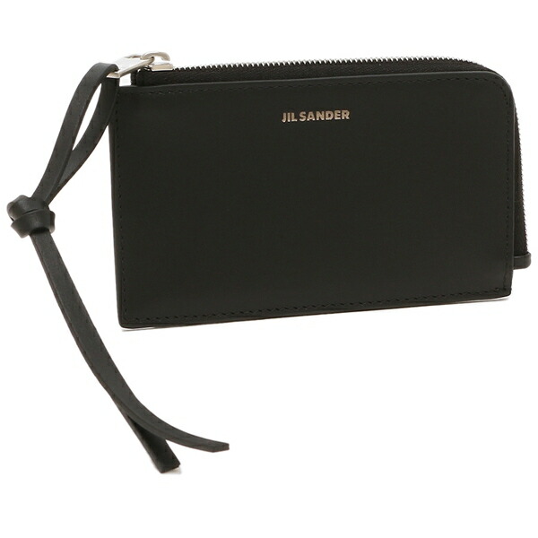 美品✨ジルサンダー コインケース レザー クロコ型押し 黒 L字 タングル JIL SANDER ジルサンダー コインケース Tangle タングル