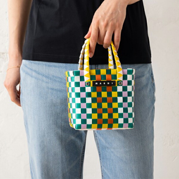 楽天市場】MARNI マルニキッズ ハンドバッグ かごバッグ