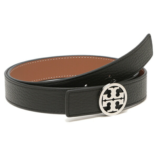 美品トリーバーチ　Tory Burch ブラックベルト XS トリーバーチ TORY BURCH TORY BURCH ナローベルト LOGO BELT