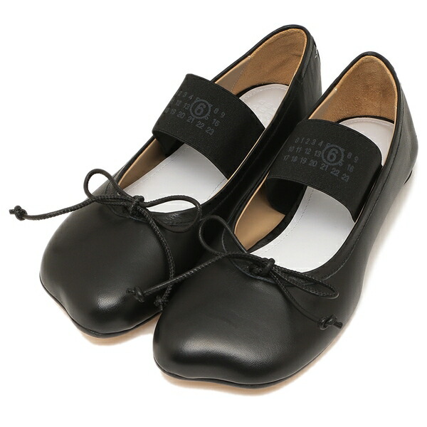 MM6 Maison Margiela Anatomic スリッポン バレエフラット MM6 Maison Margiela Anatomic フラットシューズ | ブラック
