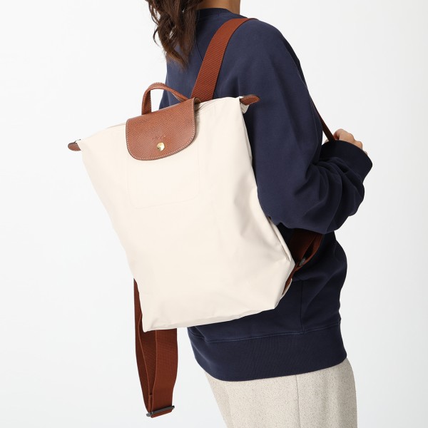 ロンシャン プリアージュ リュック チョーク　　ホワイト ロンシャン プリアージュ リュック チョーク ホワイト ホワイト（白