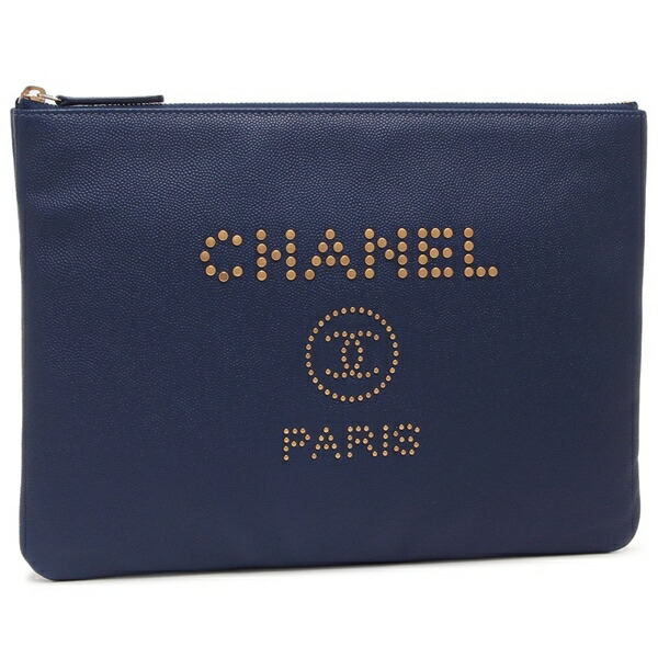 24B CHANEL CC クラッチバッグ ジップポーチタイプ 24B CHANEL CC クラッチバッグ ジップポーチタイプ