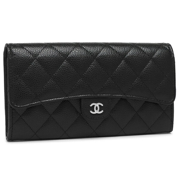 楽天市場】CHANEL シャネル 長財布 レディース ブラック AP0241