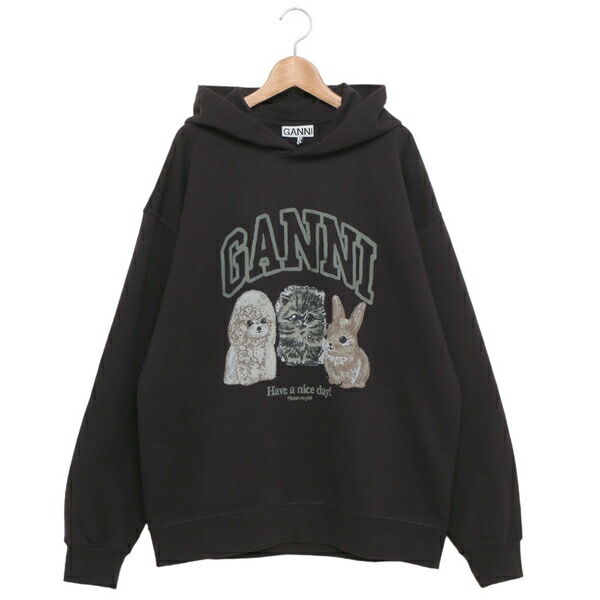 楽天市場】GANNI ガニー パーカー T3024 3529 レディース プル