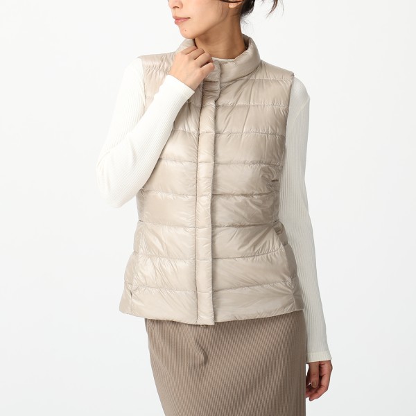 Herno ICONICO ベージュ ダウンベスト HERNO ヘルノ ダウンベスト ICONICO GIULIA ベージュ ブラック