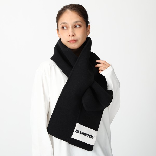 【美品】ジルサンダー　マフラー　ブラック　JIL SANDER 楽天市場】ジルサンダー マフラー ジルサンダープラス メンズ JIL