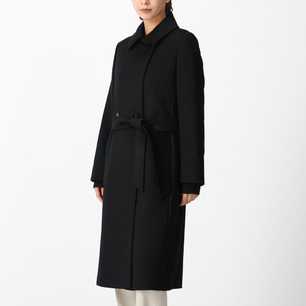 極美品✨マックスマーラ ベルテッドコート 女優襟 2WAYグレー 42 大きめ 美品✨️MAX&Co. ベルテッドコート アンゴラ 女優襟 マニュエラ