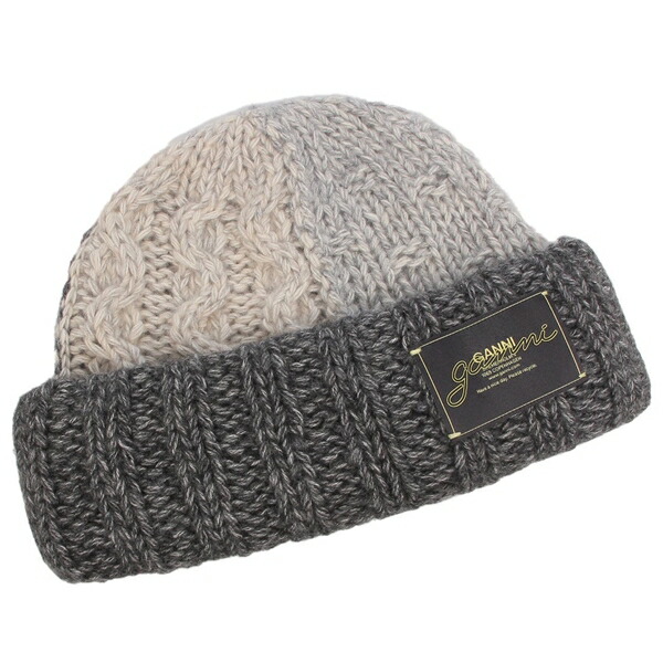 GANNI ビーニー/ニット帽　グレー 楽天市場】GANNI ガニー ニット帽 Structured Rib Beanie A4429