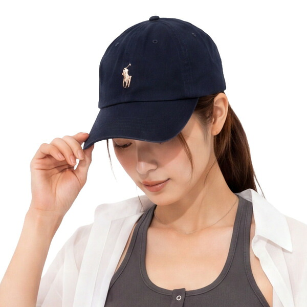ポロラルフローレン キャップ POLO RALPH LAUREN クラシック ワンポイント ポニー CAP ネイビー イエロー メンズ レディース 710548524 006｜AXES（アクセス）店