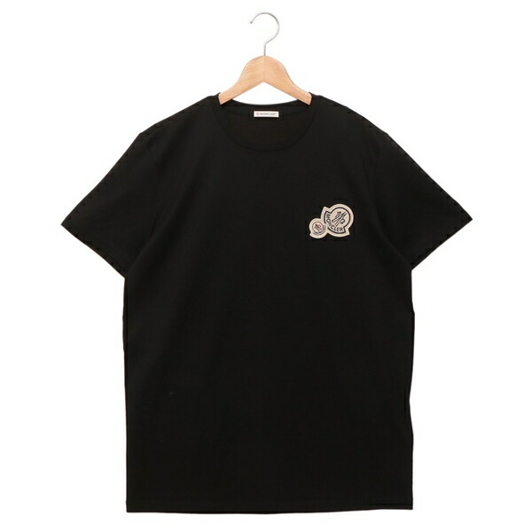 MONCLER 黒 Tシャツ MONCLER モンクレール メンズ Tシャツ 091-8D00004-89AJS LS T-SHIRT