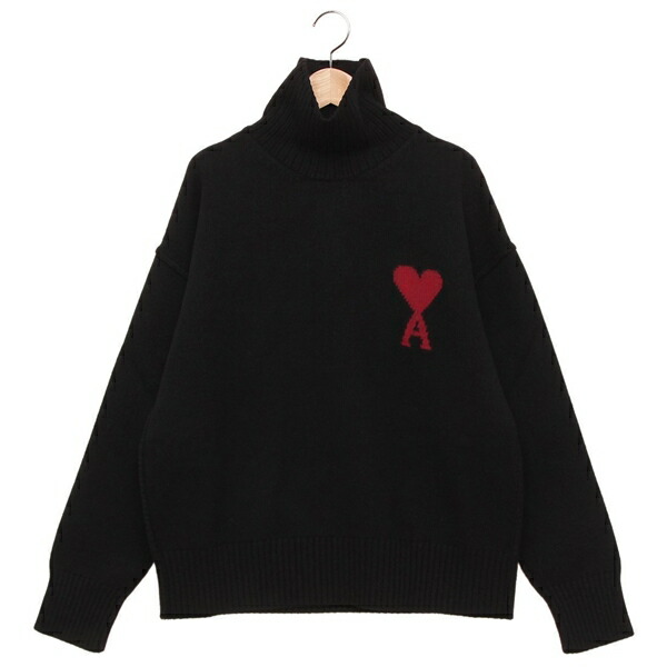 アミパリス　セーター　ニット　ブラック　MサイズK3 AMI Alexandre Mattiussi ami paris アミパリス ニット Ami De Coeur