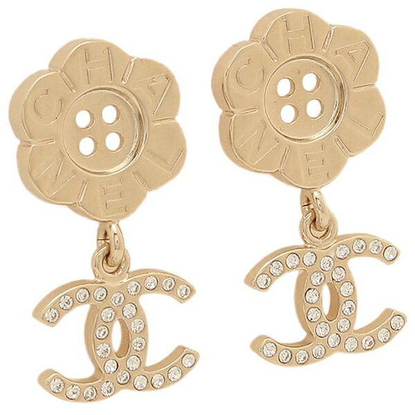 楽天市場】シャネル ピアス 花 フラワー ココマーク CCマーク ゴールド