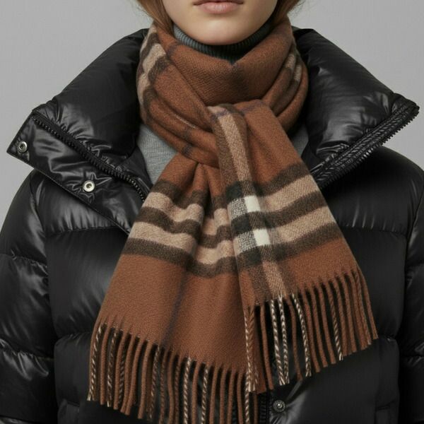 楽天市場】バーバリー マフラー フリンジ ブラック ホワイト メンズ