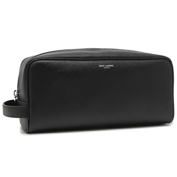 サンローランパリ　ケース　ブラック　キャビアスキン　箱袋 サンローランパリ ケース ブラック キャビアスキン 箱袋 サンローラン