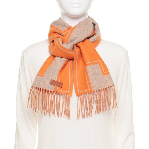 楽天市場】HERMES エルメス マフラー 170×25 エニー・モール H394809T