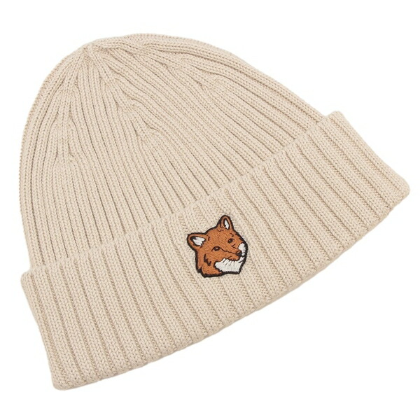 楽天市場】MAISON KITSUNE メゾンキツネ ニット帽 FOX HEAD PATCH