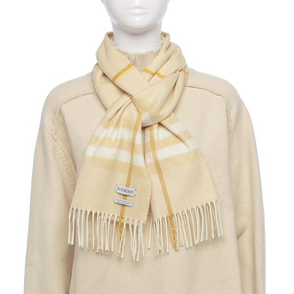 楽天市場】バーバリー BURBERRY スヌード ベージュ メンズ 8049644