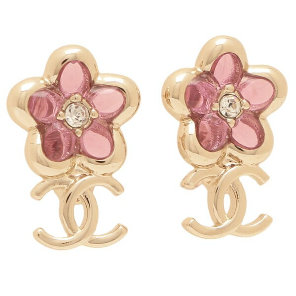 楽天市場】シャネル ピアス ココマーク CCマーク ホワイト ピンク