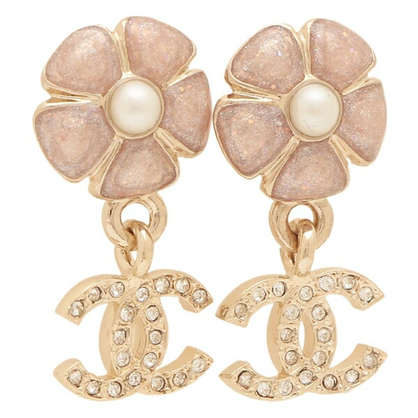 楽天市場】シャネル CHANEL ピアス CCマーク メタル＆ストラス ライン