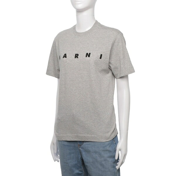 マルニ Tシャツ カットソー ロゴ コットン クルーネックT マルニキッズ ガールズ グレー レディース MARNI M002MV M00RF 0M903