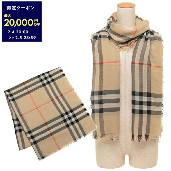 楽天市場】BURBERRY バーバリー ストール MU GNT CHK SLD LNG CSSC