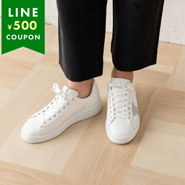 スニーカー Golden  Purestar Sneaker Purestar with leather star and suede heel tab with Swarovski