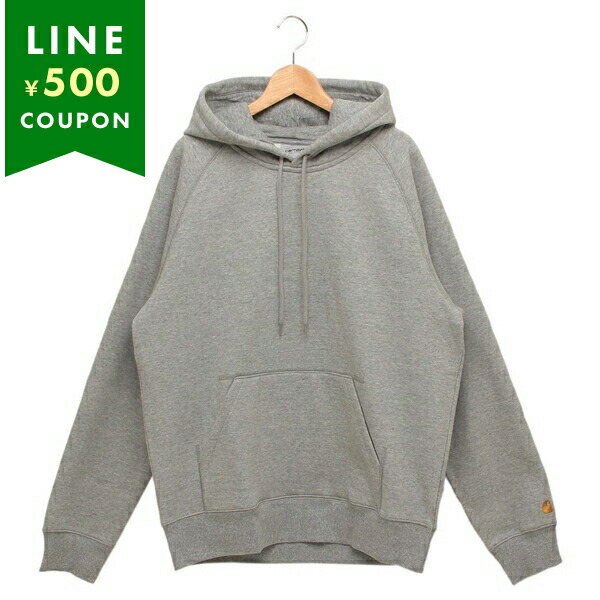 カーハート パーカー フーディー フーデッドチェイススウェットシャツ グレー メンズ Carhartt WIP I033661 00M