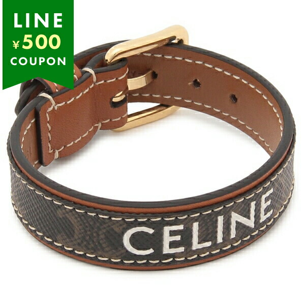 【CELINE】トリオンフ レザーブレスレット Le Cuirs 460SR3CBC CELINE セリーヌ レザー ブレスレット