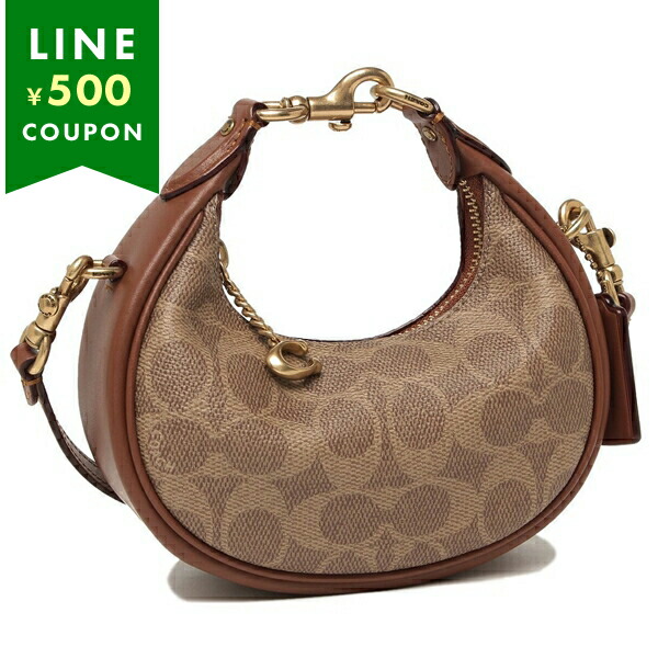 COACH ベージュ ミニショルダーバッグ COACH コーチ ショルダーバッグ 2WAY ハンドバッグ シグネチャー