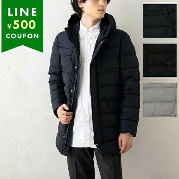 楽天市場】ヘルノ ダウンジャケット コート グレー メンズ HERNO