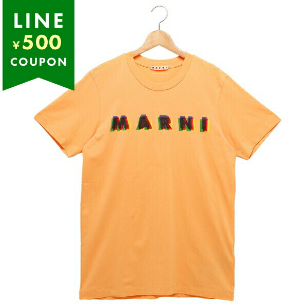 MARNI★モヘアパッチロゴ 半袖Tシャツ 送関込み MARNI マルニ｜Mohair Patch Logo T-shirt マルニ モヘア