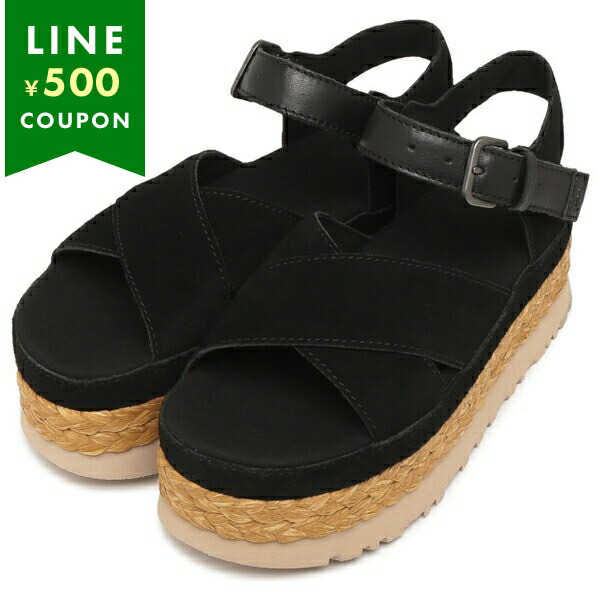 UGG ブラック 厚底サンダル サイズ6 UGG ブラック 厚底サンダル サイズ6 アグ UGG アグ UGG PLATFORM