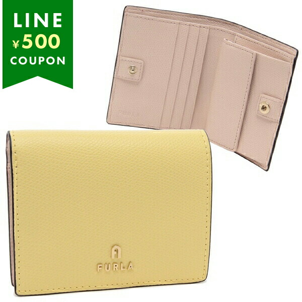 楽天市場】フルラ 二つ折り財布 カメリア グレー ベージュ