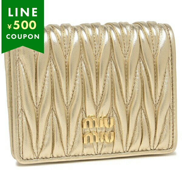 楽天市場】ミュウ ミュウ MIU MIU 二つ折り財布 レディース