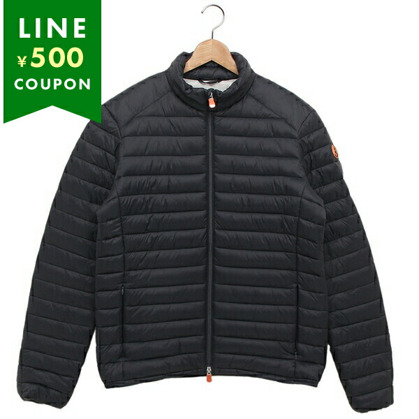 SAVE THE DUCK ドナルド　ネイビー L Man's animal free hooded puffer jacket Donald in navy blue