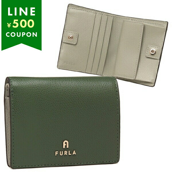 楽天市場】フルラ 二つ折り財布 カメリア ブルー レディース FURLA