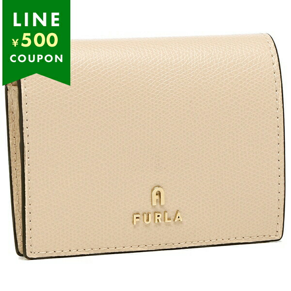 楽天市場】フルラ 二つ折り財布 カメリア Sサイズ ベージュ