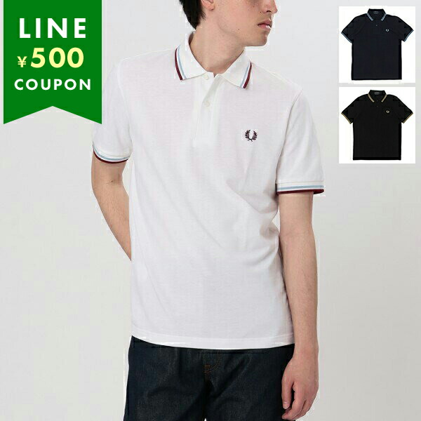 FRED PERRY 半袖ポロシャツ 鹿の子ポロ M12 157 (44) フレッドペリー ポロシャツ メンズ FRED PERRY TWIN TIPPED M12