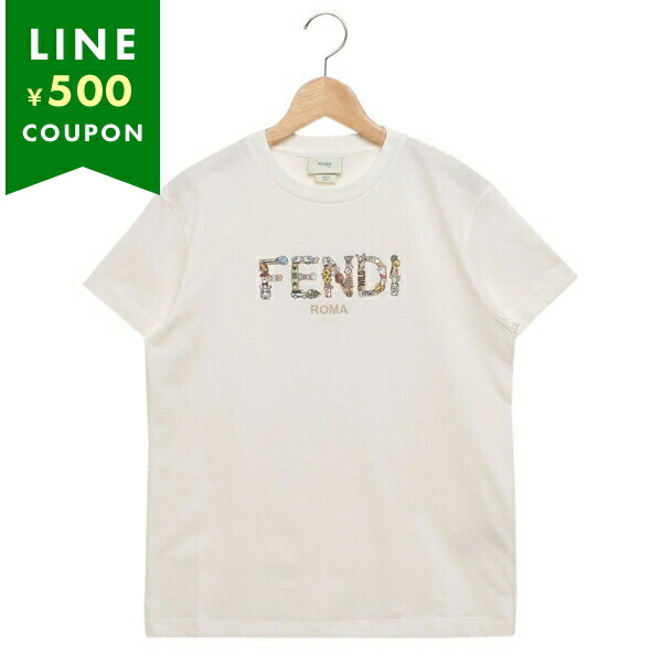FENDI Tシャツ　半袖 FENDI フェンディ 半袖Tシャツ FFロゴ メンズM ブラウン レッド