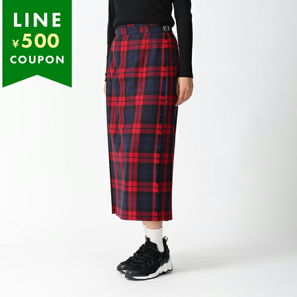 オニールオブダブリン　キルトスカート　ブラック黒×赤　マルチカラー　38 オニールオブダブリン キルトスカート ブラック黒×赤 マルチカラー 38