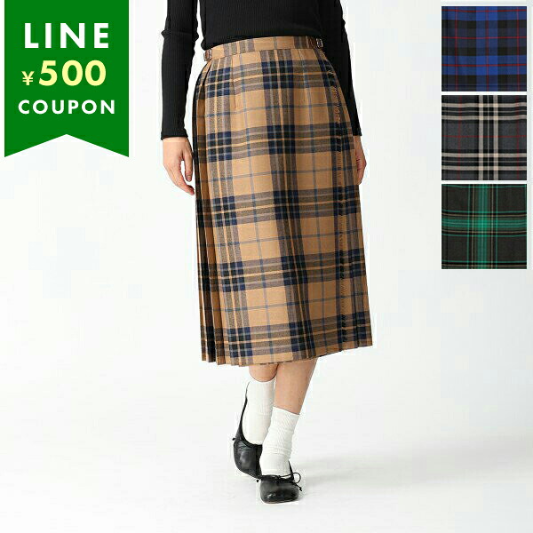 オニールオブダブリン スカート レギュラーイージーキルト 73cm マルチカラー レディース ONEIL OF DUBLIN 5073 REGULAR EASY KILT チェック柄 ワンカラー