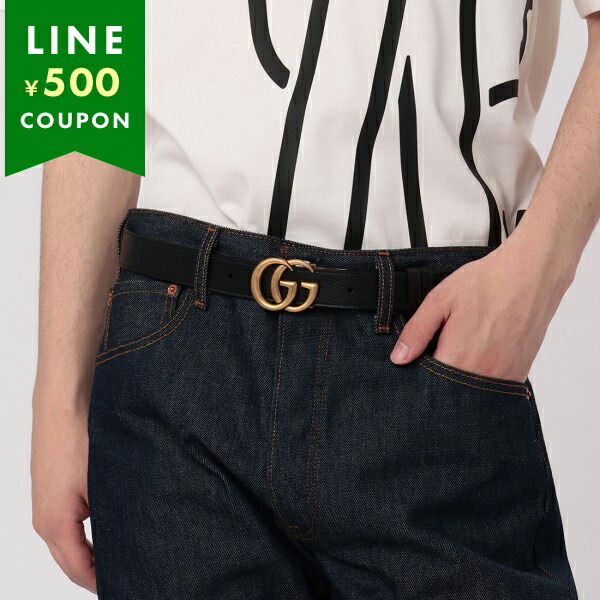 GUCCI グッチ ベルト スクエアバックル レザー 本革 ブラック メンズ グッチ GUCCI ベルト メンズ シグネチャー レザー スクエア