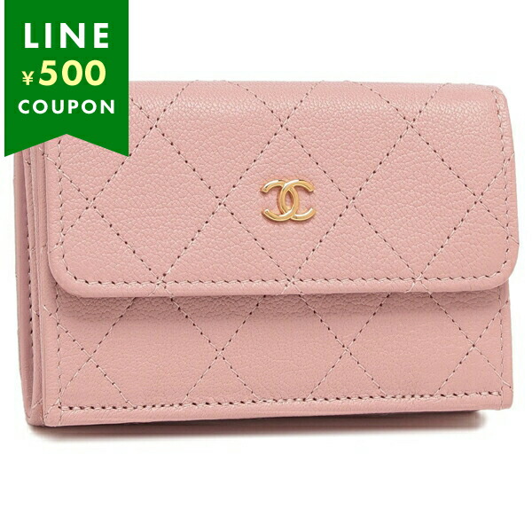 楽天市場】CHANEL シャネル MATELASSE Tri-Fold Wallet 三つ折り財布