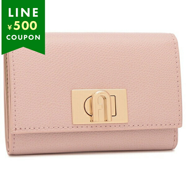 楽天市場】フルラ 二つ折り財布 カメリア ミニ財布 ピンク レディース