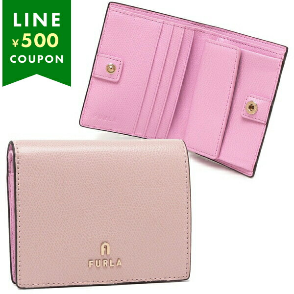 楽天市場】フルラ 二つ折り財布 カメリア ピンク レディース FURLA