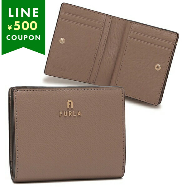 楽天市場】フルラ 二つ折り財布 カメリア ミニ財布 ベージュ